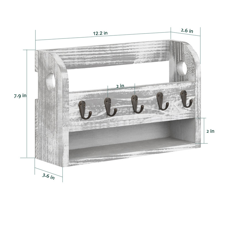 Kentarou Solid Wood Wall Organizer