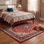 Tapis Linden Traditional Medall de style persan, marine, orange, or, vert, crème, ivoire, lavable à la machine, antidérapant, à poils courts, idéal pour l'intérieur et l'extérieur, adapté aux animaux de compagnie, pour salon, chambre, salle à manger, entrée, couloir, bureau.-504334405