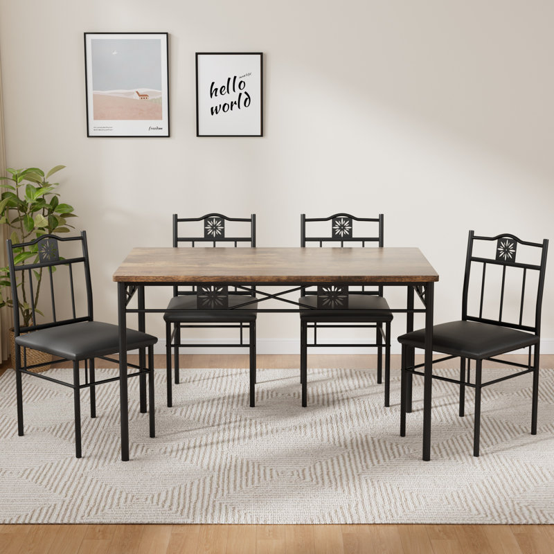 TC Dining Set with 4 Chairs