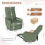 Fauteuil inclinable électrique pivotant à 270 °, berçant et inclinable, idéal pour les petits espaces et la vie moderne-302264211