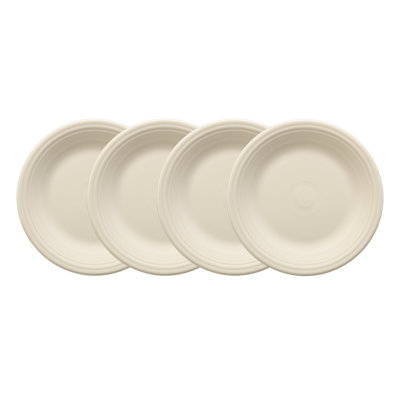Linen Classic Rim 10 1/2 Inch Dinner Plate, Set of 4