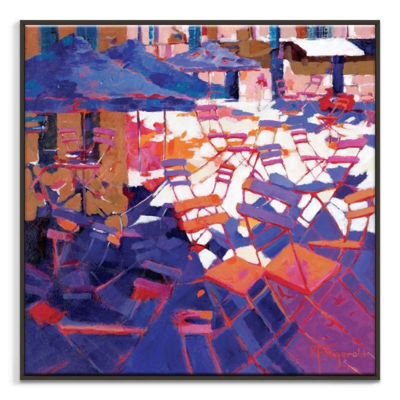 Catherine Fitzgerald - Print on Canvas, 76cm H x 76cm W, Black Floater Frame