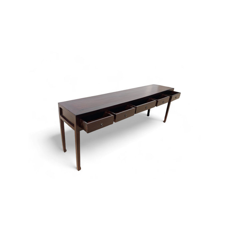 Console en bois massif 93,7007874015748 po