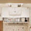Armoire de salle de bain française de style crème-703221526