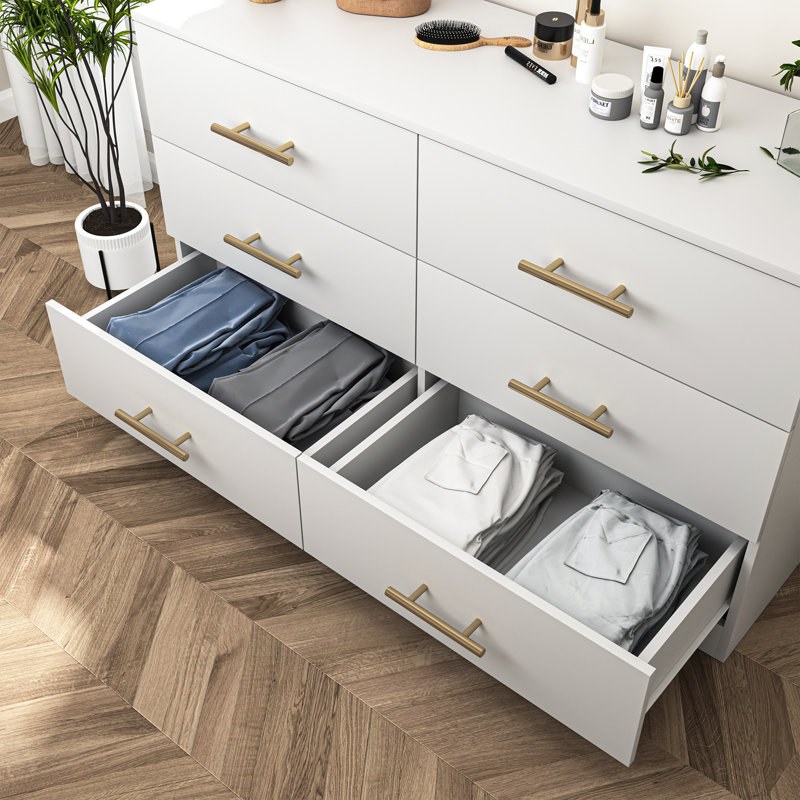 Blayre 47.25'' W 6 - Drawer Dresser, White