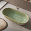 Baignoire autoportante de 175 cm (69 po) en surface solide, baignoire moderne en résine de pierre avec bonde escamotable et trop-plein