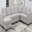 Canapé modulaire, gris clair-1398264423