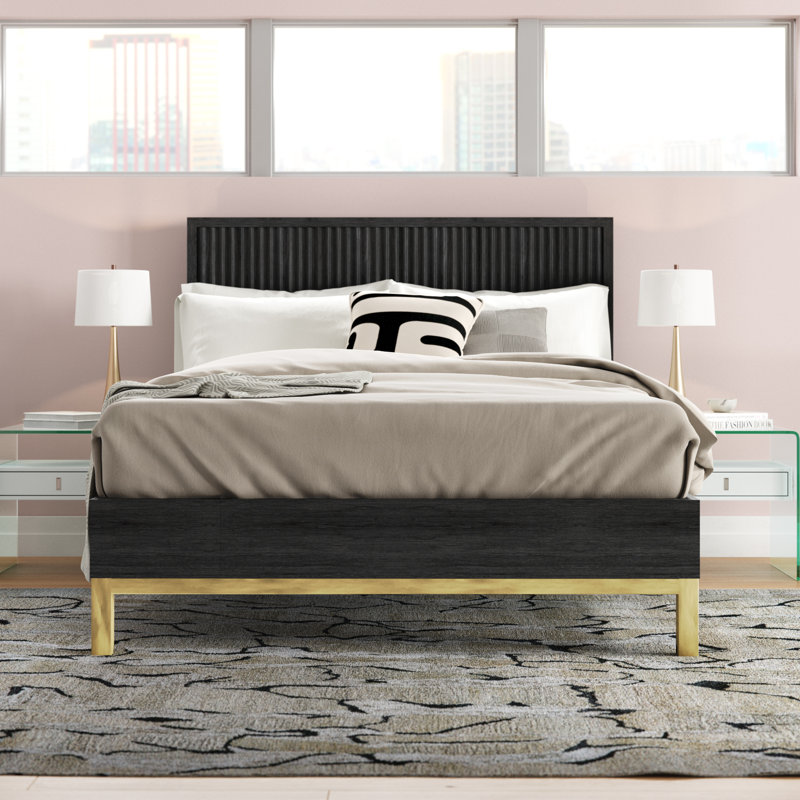 Dornhof Solid Wood Platform Bed, King