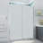 Belmore XL 67.25 - 68.25 in. W x 80 in. H Frameless Hinged Shower Door with Clear StarCast Glass-93064761-110780431