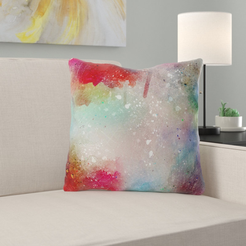 Housse et insert de coussin carré Ivanna, Microsuède, Intérieur