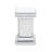 Modern Mirrored Side Table With LED Lights And Crystal Inlay For Living Room