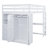 Jamyrah Kids Full Loft Bed with Drawers-552778751