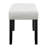 Soft Neutral Gray Bench For Dining Room, Dark Finish, Seat, Contemporary Design Finish Legs,
