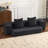 Ebern Designs Transformable Sectional Sofa with 3 Ottoman Stools-1162670966