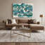 «Hawaiian Honu», art mural sur toile bleue-1163025768