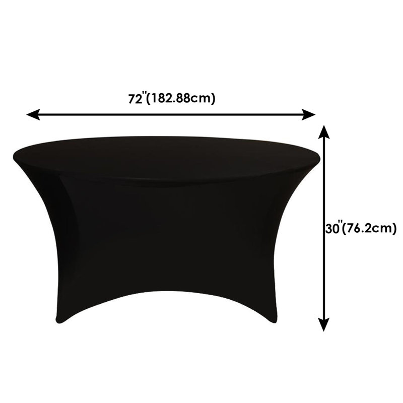 Ebonne Tablecloth, Black, 182cm W x 182cm L