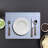 Plaid Rectangular Placemat, Light Blue, 16.5" x 12.5", Set of 6