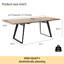 Extendable Metal Base Dining Table