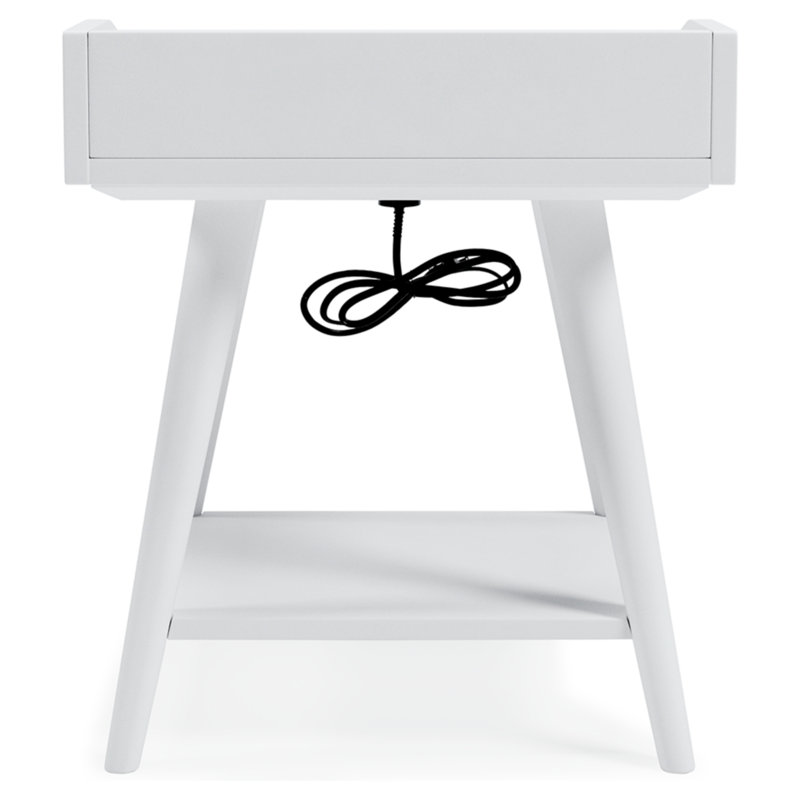 Elyssa End Table, White