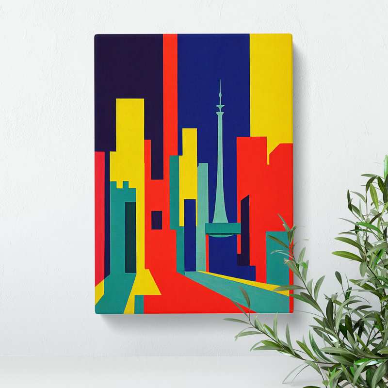 Unique Abstract Architecture No.6 Skyscraper - Wrapped Canvas, 50cm H x 35cm W x 3cm D