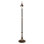 62" High Antique Brass Gloss 3 LT Floor Base
