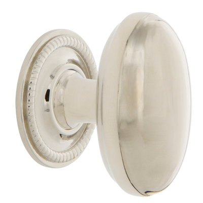 Nostalgic Warehouse Homestead Brass 1 3/4" Cabinet Knob with Rope Rose
