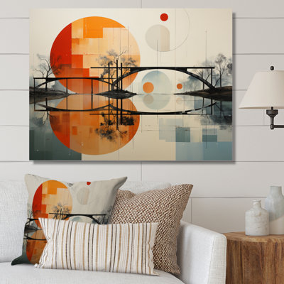 Orange Bridge of Dots II - reproduction imprimée