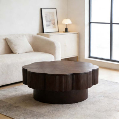 31.50"Modern Flower Shaped Coffee Table