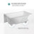 Acrylic Soaking Bathtub with Integral Apron Front - 60" x 30"-103092951