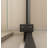 44-48" W X 72" H Scalable Adjustable Frame Shower Door With 1/4"(6Mm) Clear SGCC Tempered Glass,Transparent Safety Film For Glass,Aluminium Alloy Matte Black Finish ,Reversible Installation