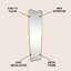 Grand miroir de plancher pleine longueur l 10 po x H 59 po Alfie-719176044-719176034-725614436