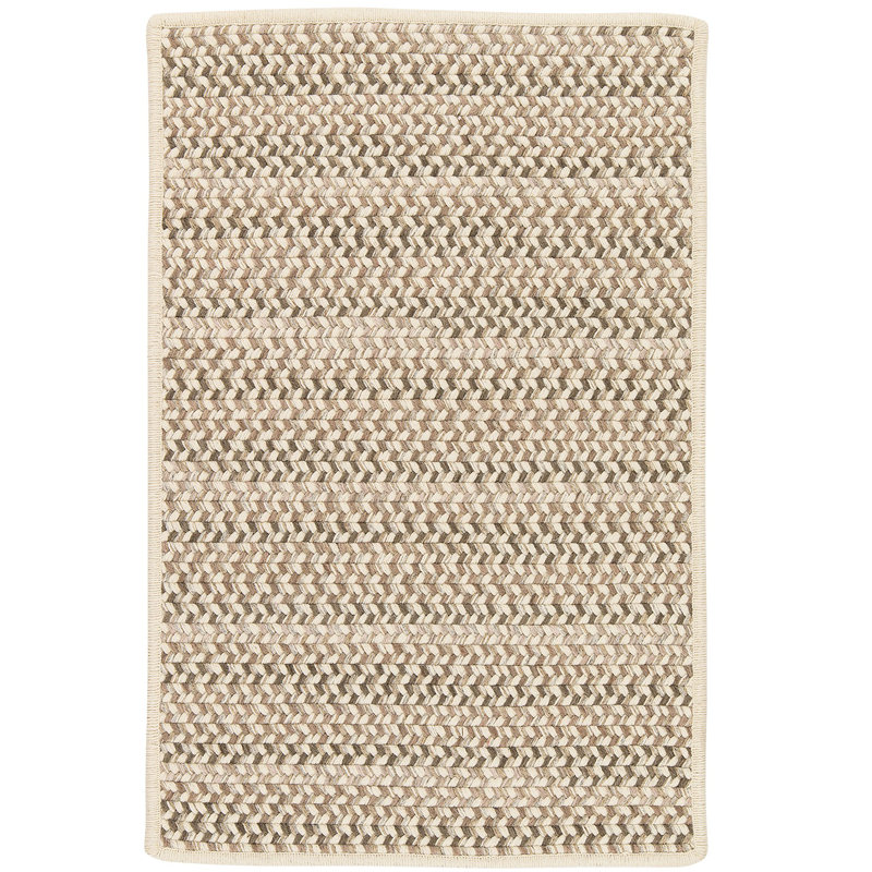 Tapis naturel en laine tressé Arvie, Rectangle 3 pi x 5 pi
