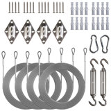 Royal Shade Sun Shade Sail Rectangle Hardware Kit (Hardware Kits + Cable Wires)