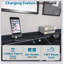Bed Frame With Storage Headboard And 2 Drawers, LED Lights Bed With Charging Station, Metal Platform Bed No Noise, Mattress Foundation Strong Metal Slats Support No Box Spring Needed