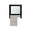 Armoire à pharmacie à miroir H 19,7 po x l 17,7 po, blanc, porte-serviettes, deux tablettes intérieures, articles essentiels pour la salle de bain et la cuisine, armoire pratique avec grande largeur, tablettes pour la cuisine, économiseur d'espace fonctionnel-531901164