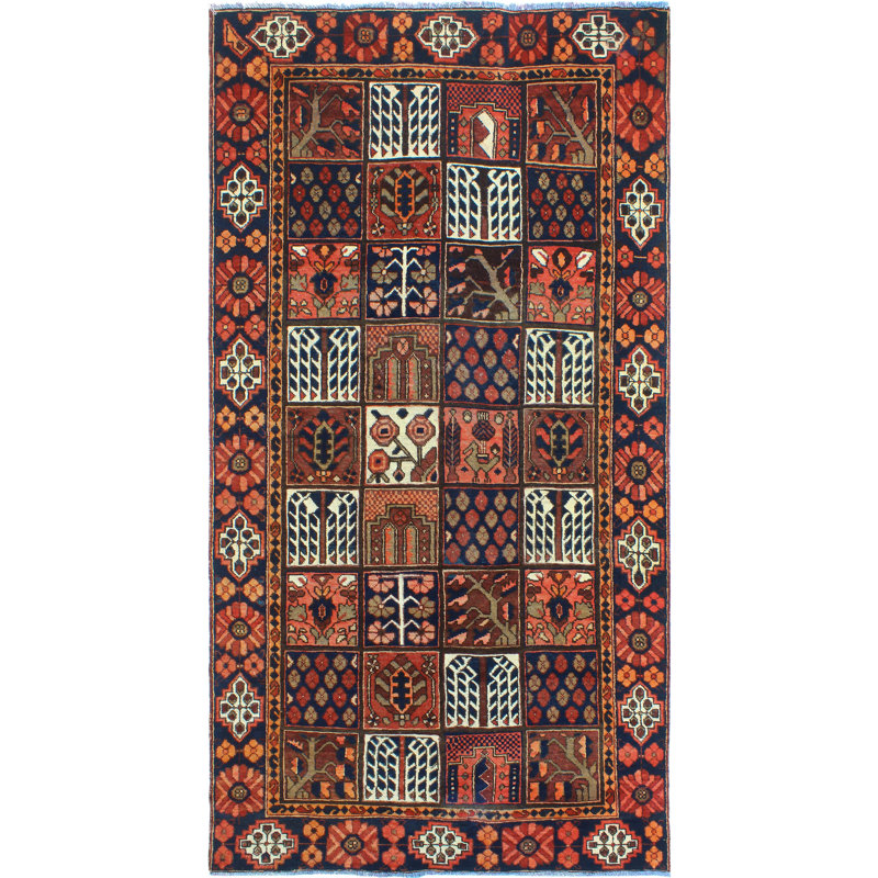 Khusbu Distressed Kannon Rust Runner