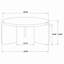 Table basse ronde en bois massif