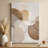Minimalist Overlapping Textured Forms Neutral Tones Abstract Canvas Art