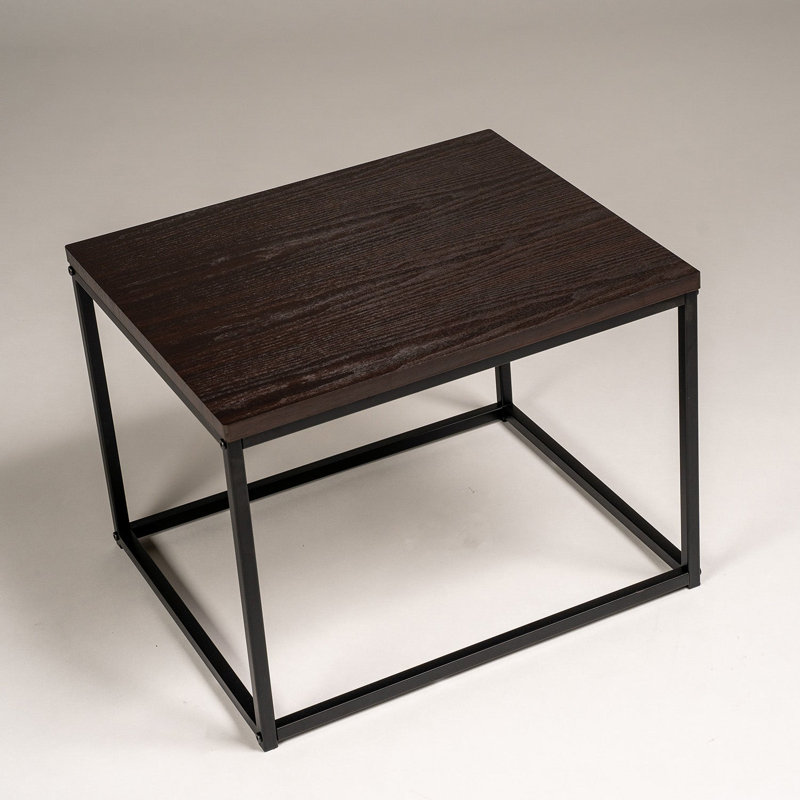 Kalyssa Frame End Table, Black, White
