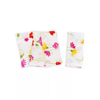 Floral Linen Square Napkins