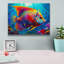  «Vibrant Angelfish» par Dean Russo, art mural sur toile, 16 po x 12 po-1563766860