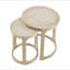 Ensemble de tables basses rondes rondes rondes rondes en bois 24 pouces 2PCS, table d'appoint de style rustique Mid-Century, table de bout pour salon, bureau, appartement-738041185