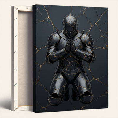 Knight Armor, reproduction d'art sur toile, ensemble de 1