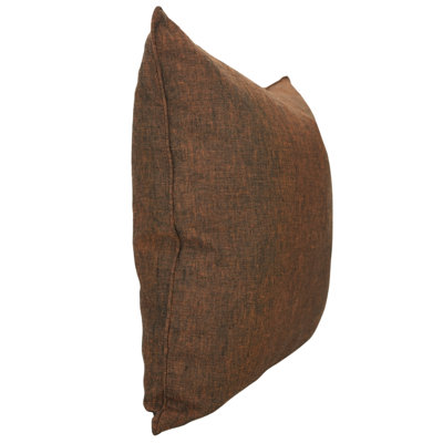 Fabcline Home Essentials - Housse de coussin élégante et unie, brun