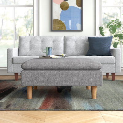 Poyner 33.8" Wide Square Standard Ottoman