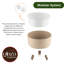 Ensemble de 3 pots à fleurs en plastique pour plantes avec trou de drainage Ginza Maison -115744817