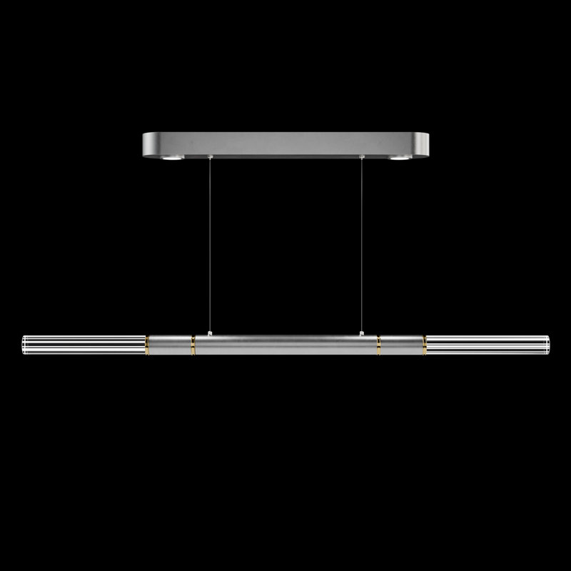 Antonia 4 - Light LED Pendant, Brass/Silver Leaf