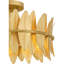 Karnecia 3-Light Gold Leaf Semi-Flush Mount Light