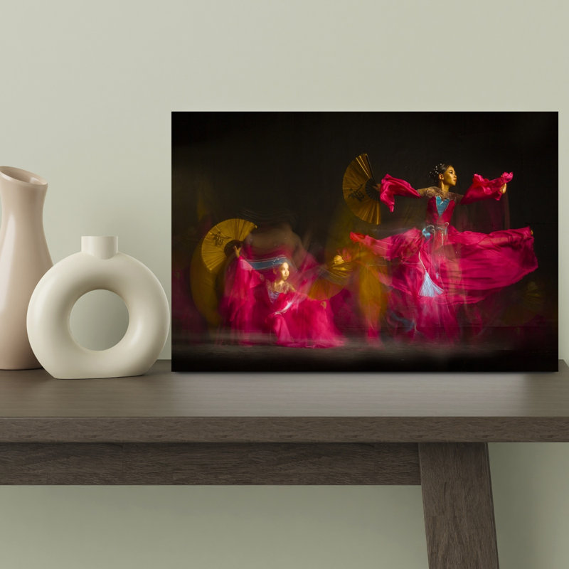 «Dynamic Fan Dancer», reproduction d'art murale contemporaine abstraite, H 12 po x l 18 po