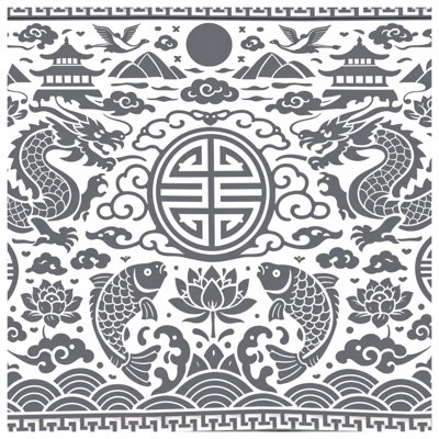 Édredon Asian Dragon symbolique